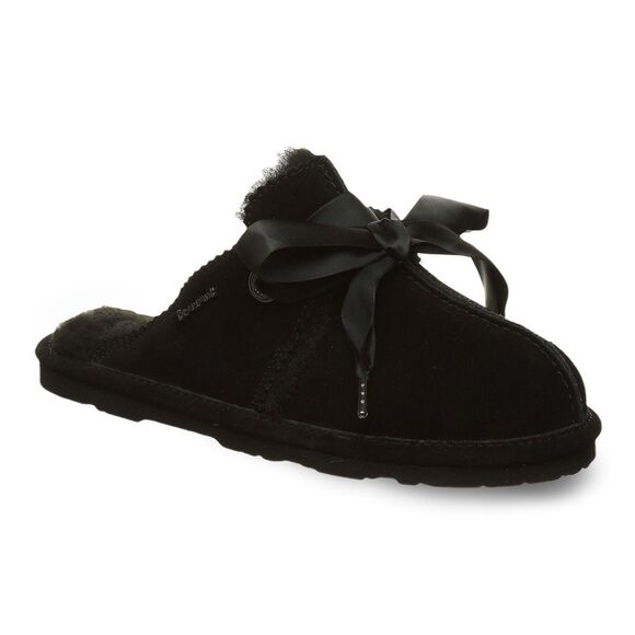 Bearpaw Jolietta Wool Suede Slippers Women's 5 Warm Cozy Soft Casual Slip On - Picture 1 of 9